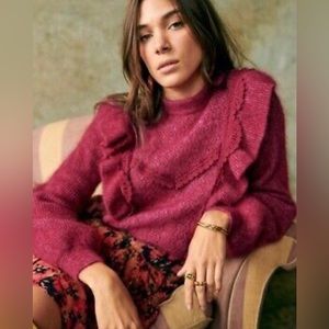 SEZANE Domi Sweater, raspberry colour, XL, brand new with tag, never worn